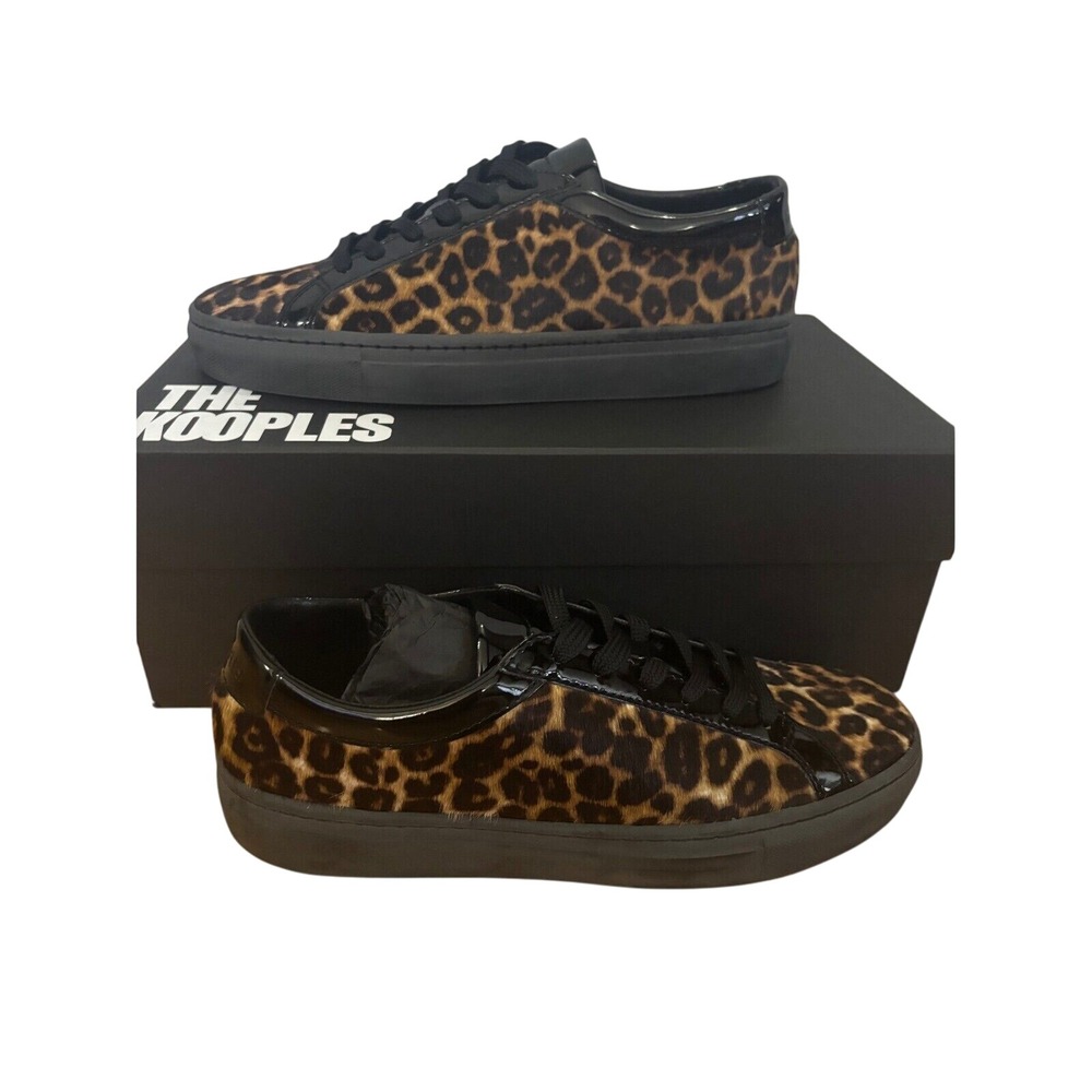 The Kooples NIB Leopard Print Sneakers in Size FR 39/US 8 MSRP‎ $290